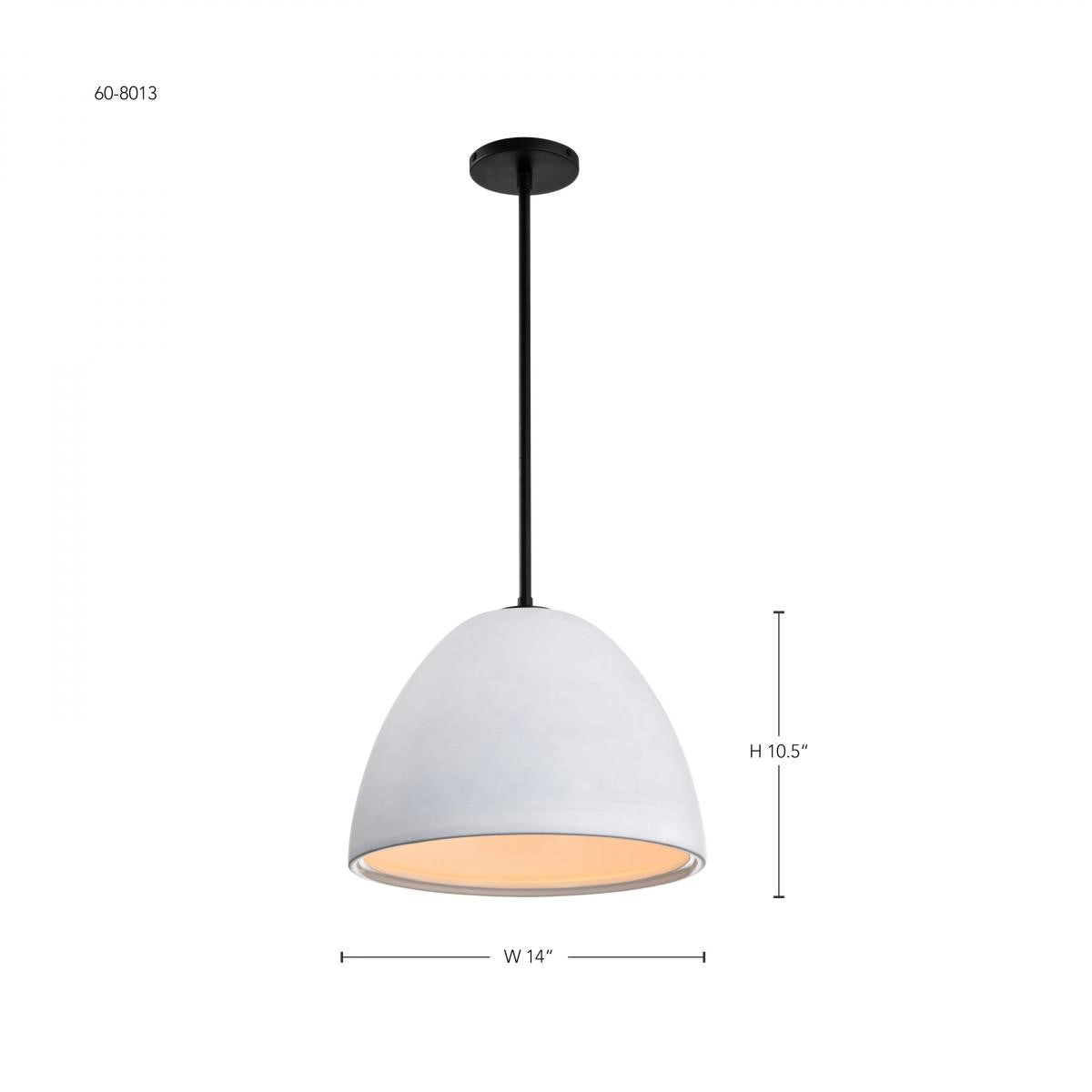Collins 14" Pendant Light, Matte Black Finish - Bees Lighting