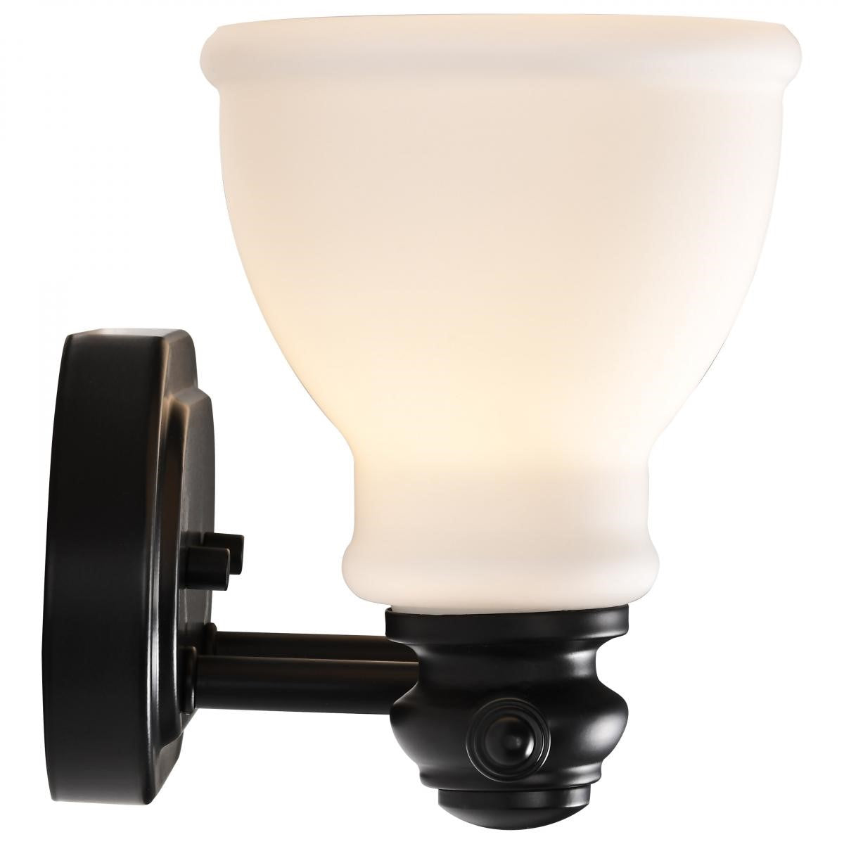 Russel 15" 2 Lights Bathroom Vanity Light, Matte Black Finish - Bees Lighting