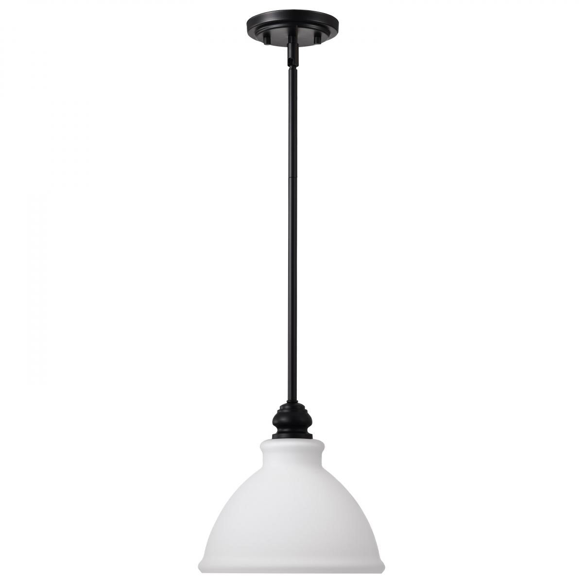 Russel 10" Pendant Light, Matte Black Finish - Bees Lighting