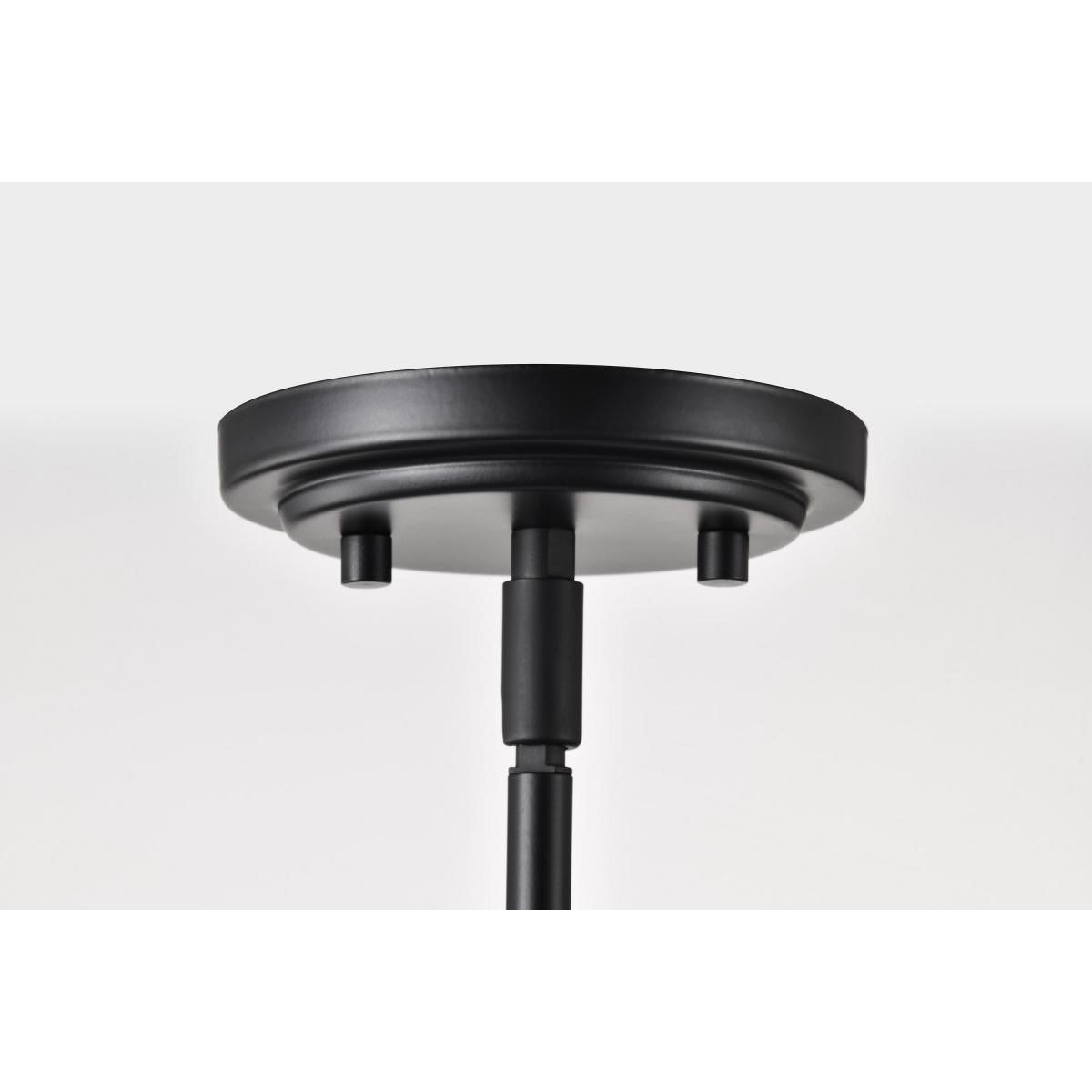 Russel Pendant Light, Matte Black Finish, Satin White Glass - Bees Lighting