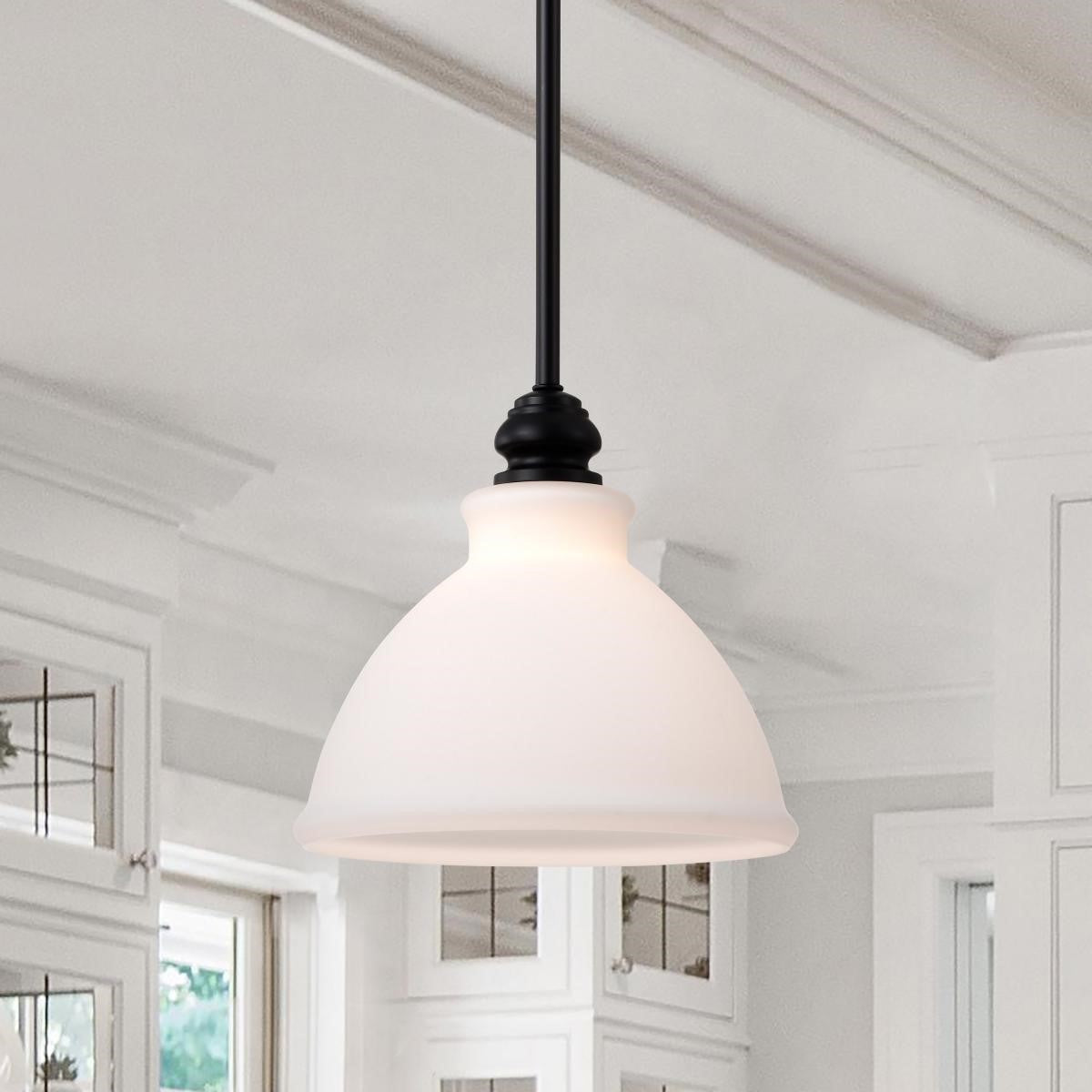 Russel 10" Pendant Light, Matte Black Finish - Bees Lighting