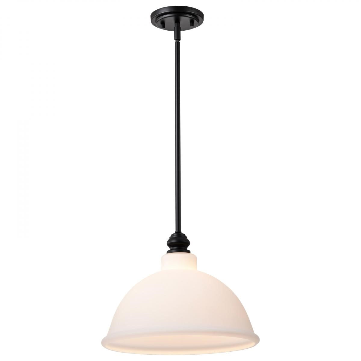 Russel 14" Pendant Light, Matte Black Finish - Bees Lighting