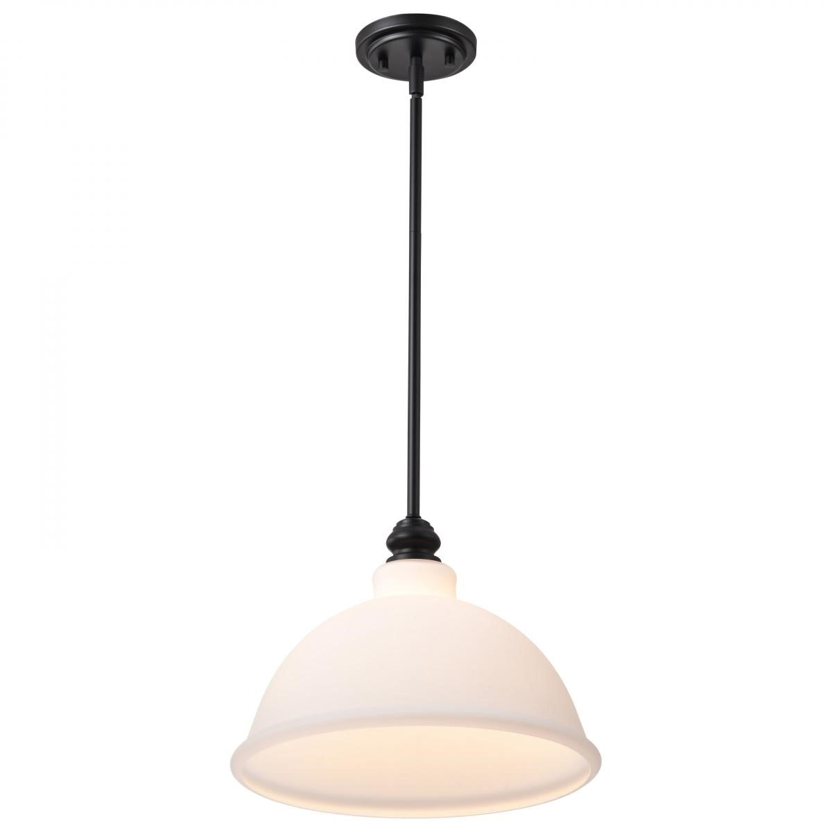 Russel 14" Pendant Light, Matte Black Finish - Bees Lighting