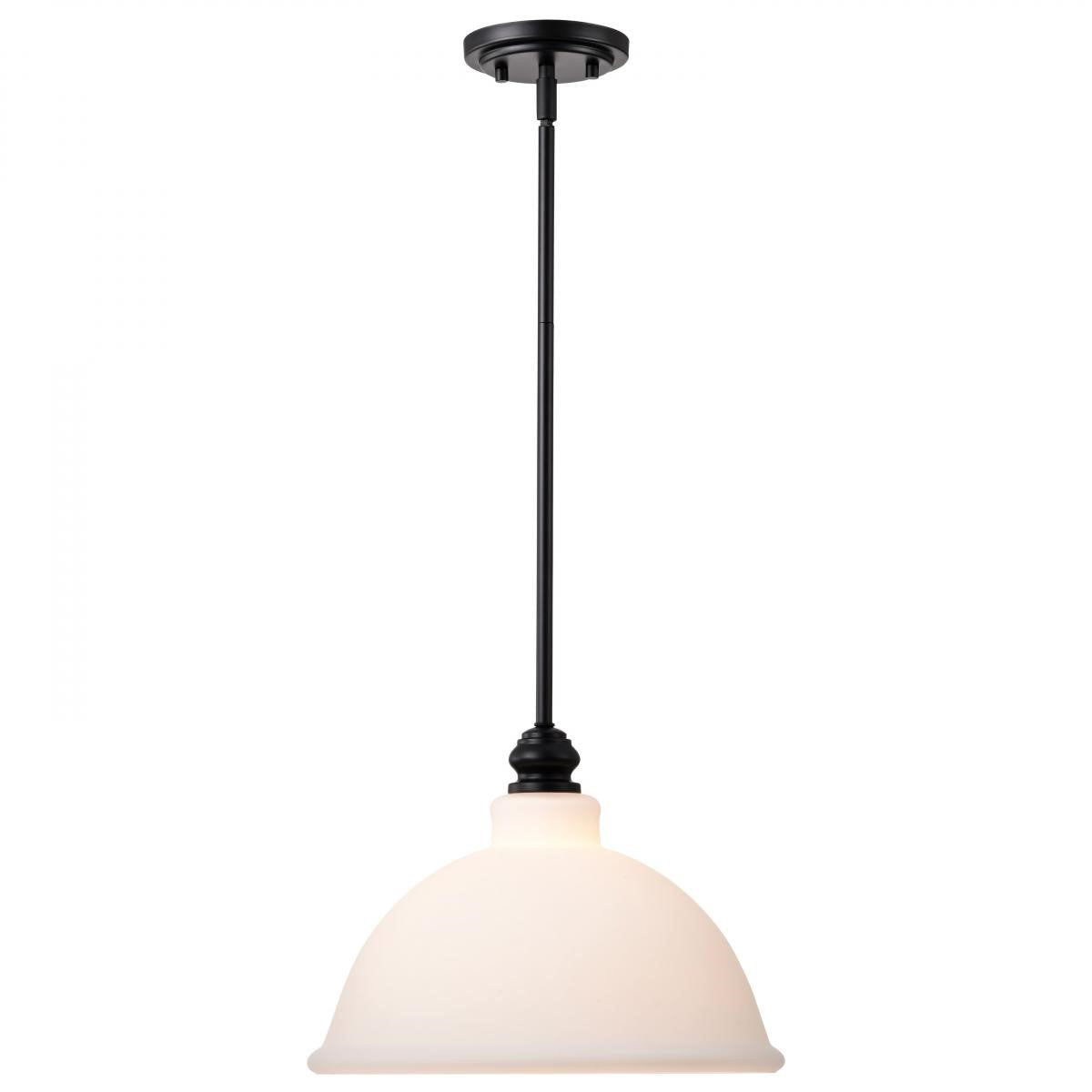 Russel 14" Pendant Light, Matte Black Finish - Bees Lighting