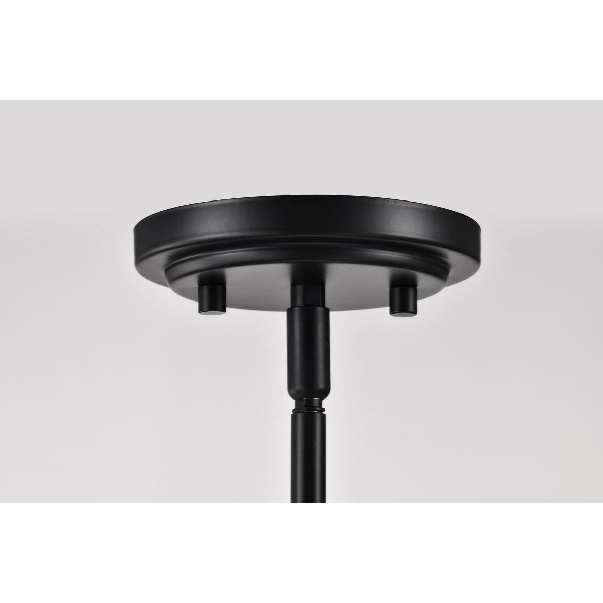 Russel 28" 6 Lights Chandelier, Matte Black Finish - Bees Lighting