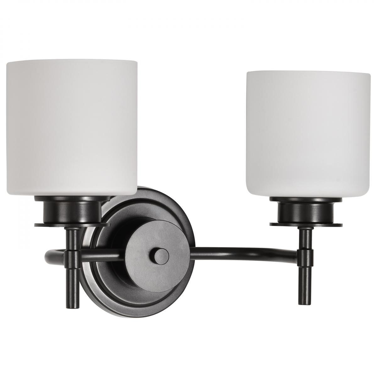 Warren 15" 2 Lights Bathroom Vanity Light, Gun Metal Finish - Bees Lighting