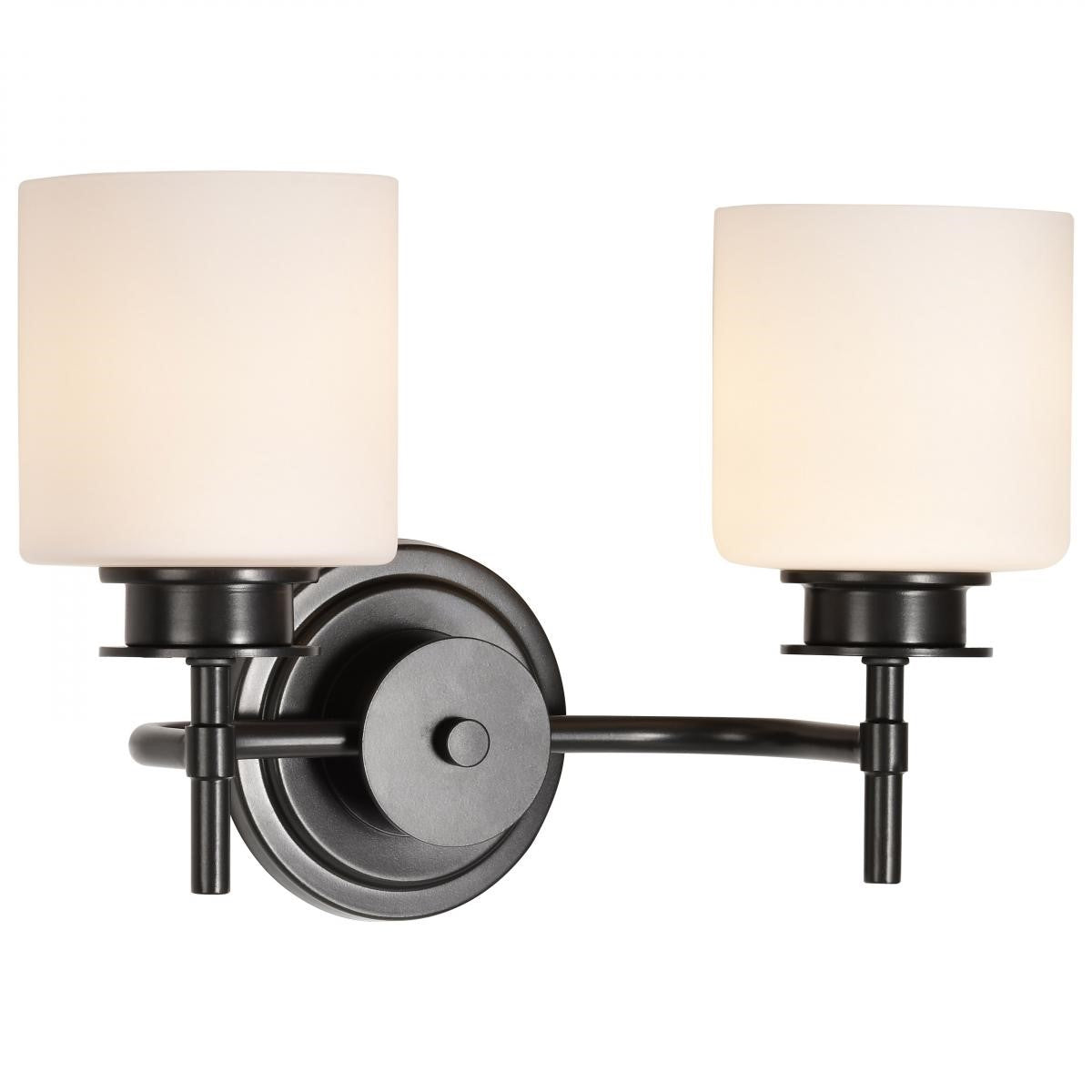 Warren 15" 2 Lights Bathroom Vanity Light, Gun Metal Finish - Bees Lighting