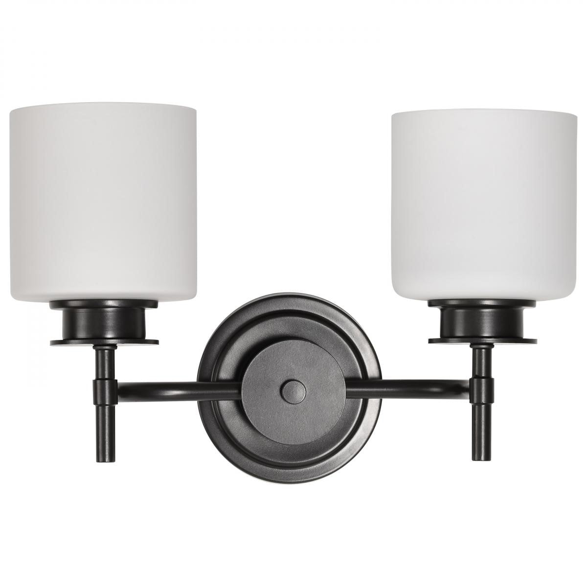 Warren 15" 2 Lights Bathroom Vanity Light, Gun Metal Finish - Bees Lighting