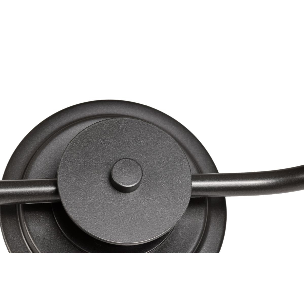 Warren Bathroom Vanity Light, Gun Metal Finish, Satin White Glass
