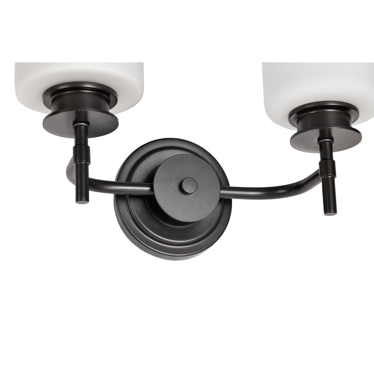 Warren 15" 2 Lights Bathroom Vanity Light, Gun Metal Finish - Bees Lighting