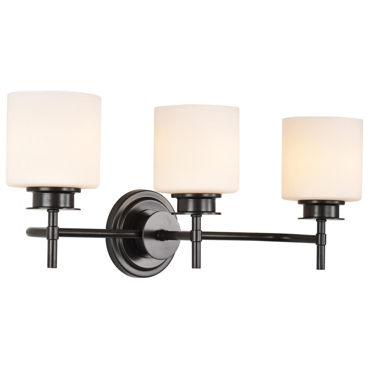 Warren 24" 3 Lights Bathroom Vanity Light, Gun Metal Finish - Bees Lighting