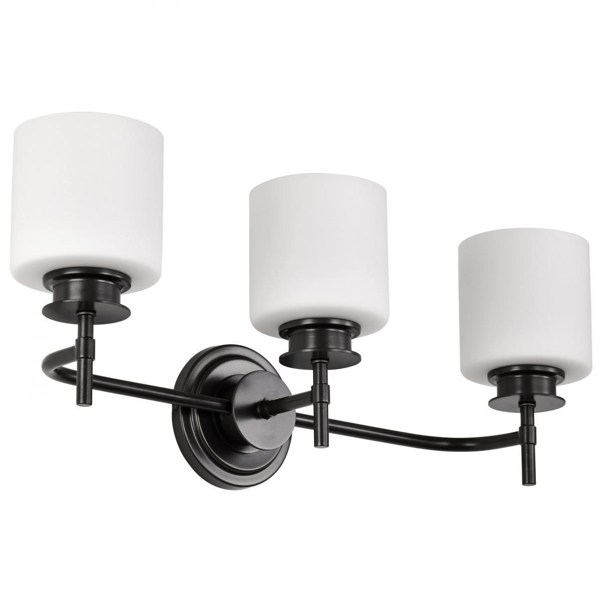 Warren 24" 3 Lights Bathroom Vanity Light, Gun Metal Finish - Bees Lighting