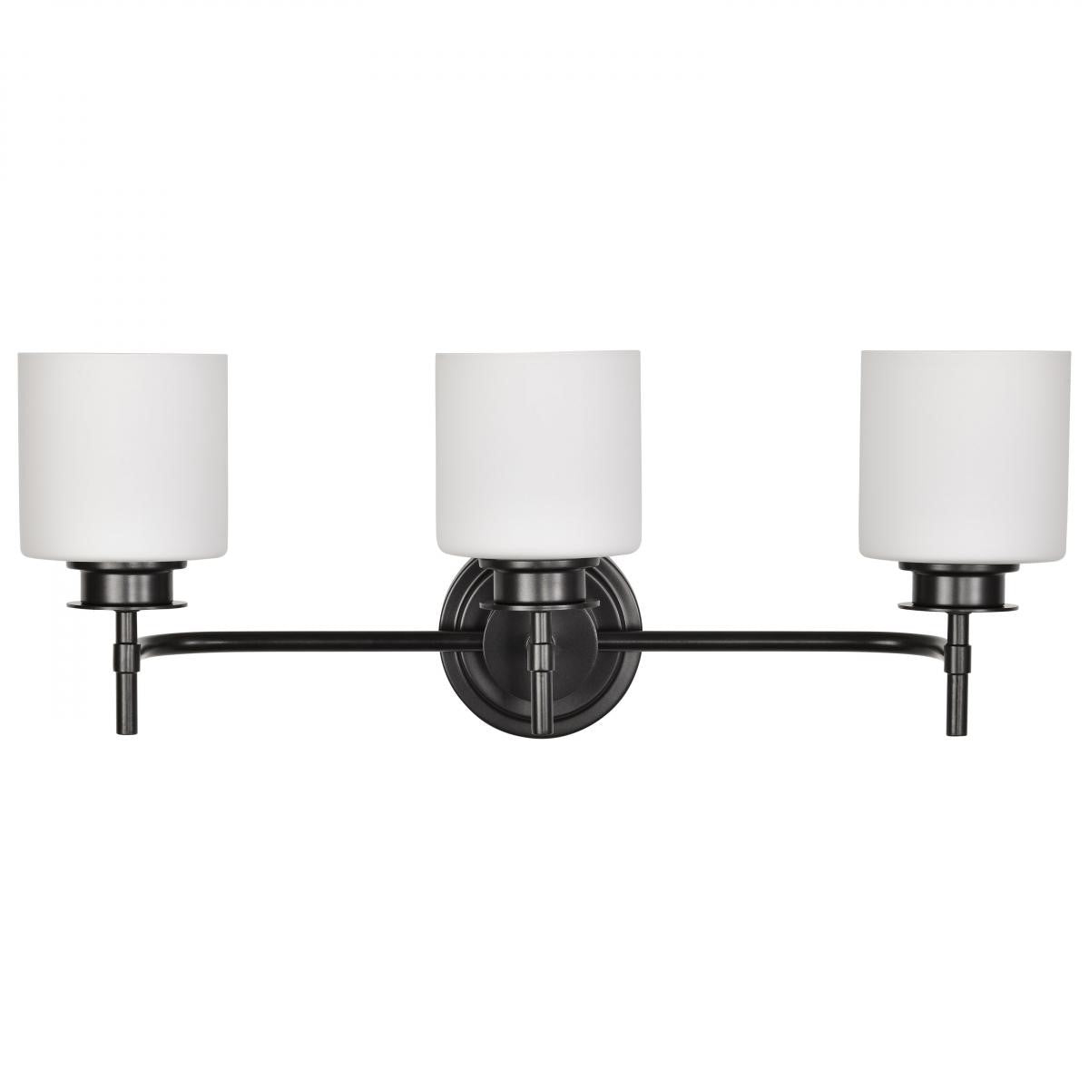 Warren 24" 3 Lights Bathroom Vanity Light, Gun Metal Finish - Bees Lighting