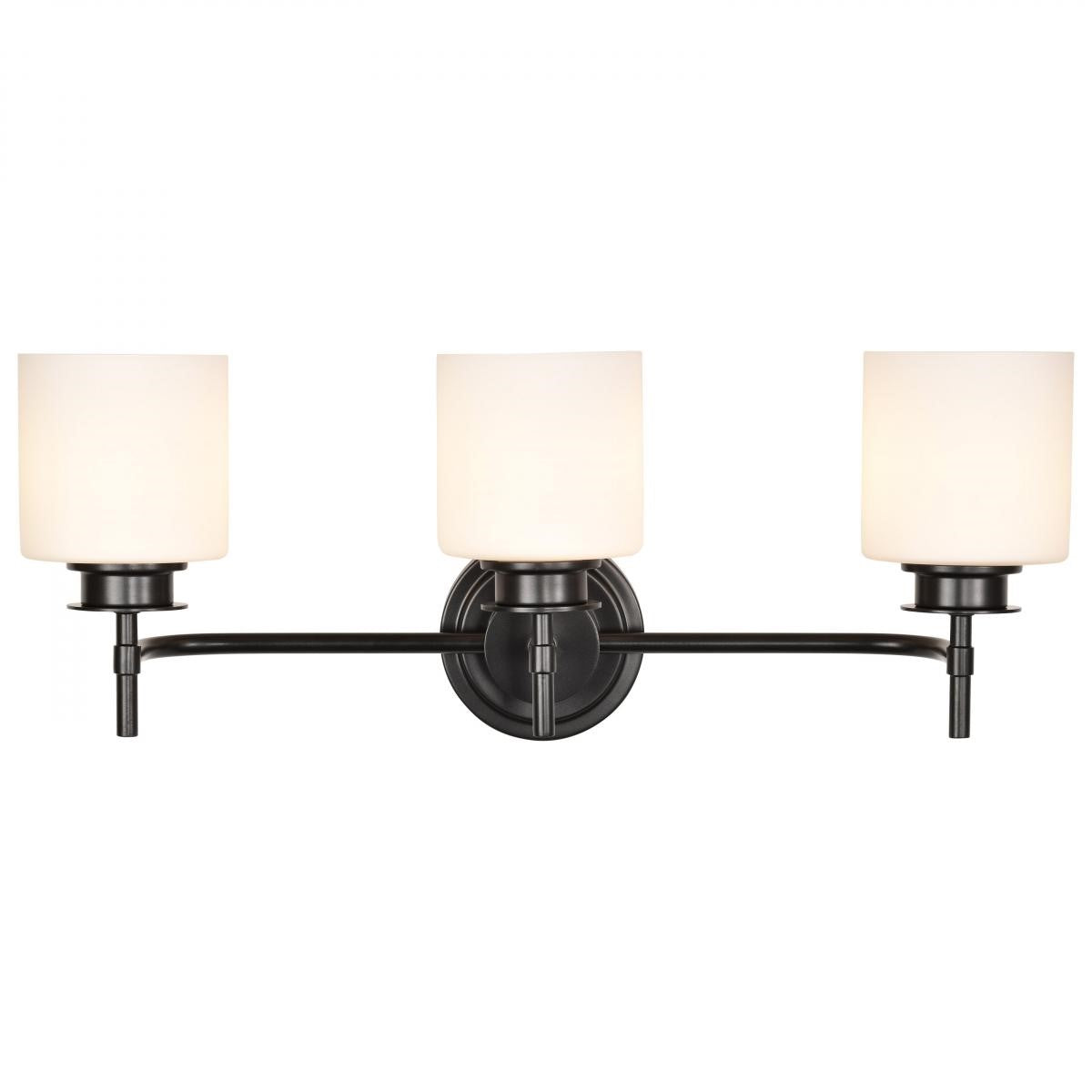 Warren 24" 3 Lights Bathroom Vanity Light, Gun Metal Finish - Bees Lighting
