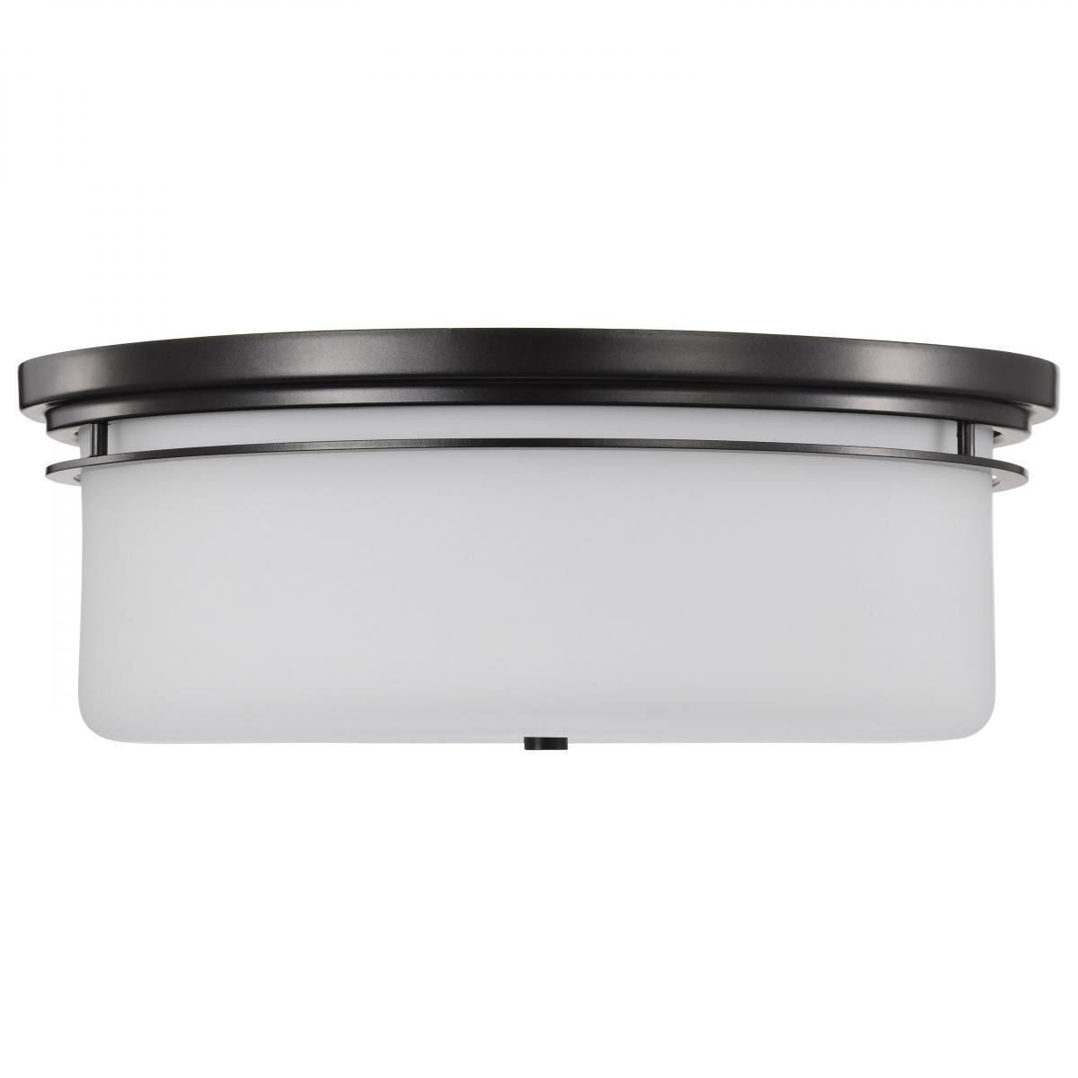 Warren 24" 2 Lights Flush Mount, Gun Metal Finish - Bees Lighting