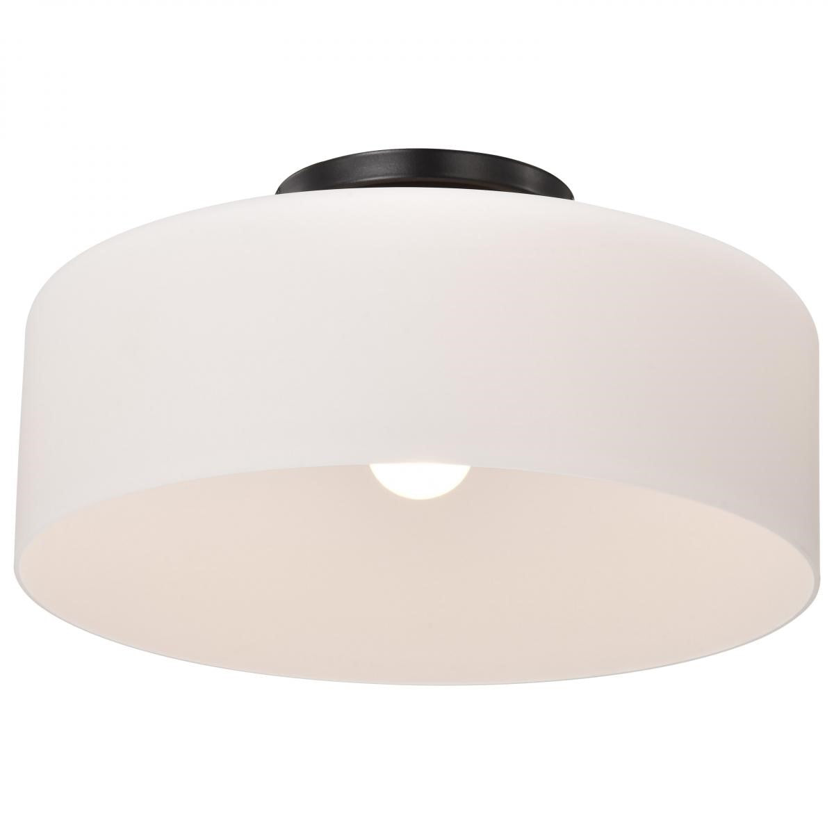 Warren 15" Semi-flush Mount, Gun Metal Finish - Bees Lighting