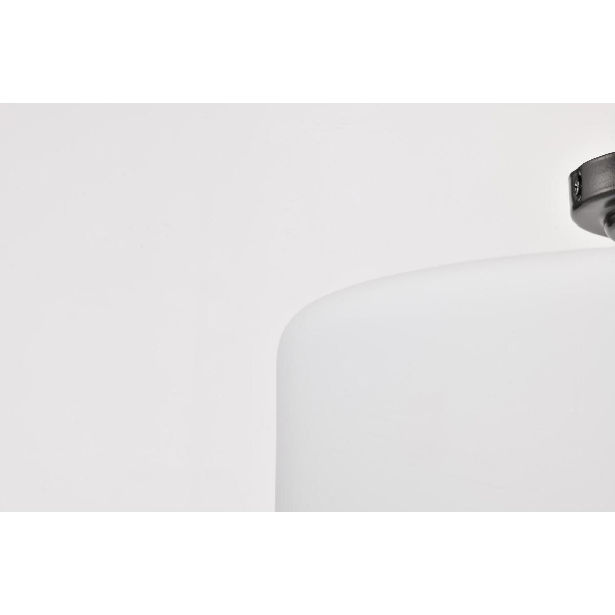 Warren 15" Semi-flush Mount, Gun Metal Finish - Bees Lighting