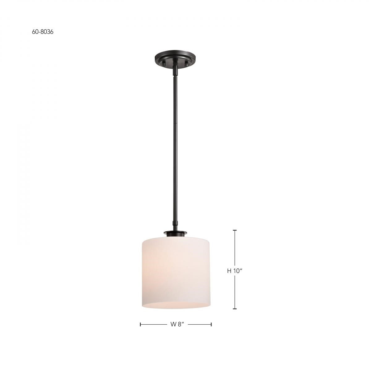 Warren 10" Pendant Light, Gun Metal Finish - Bees Lighting