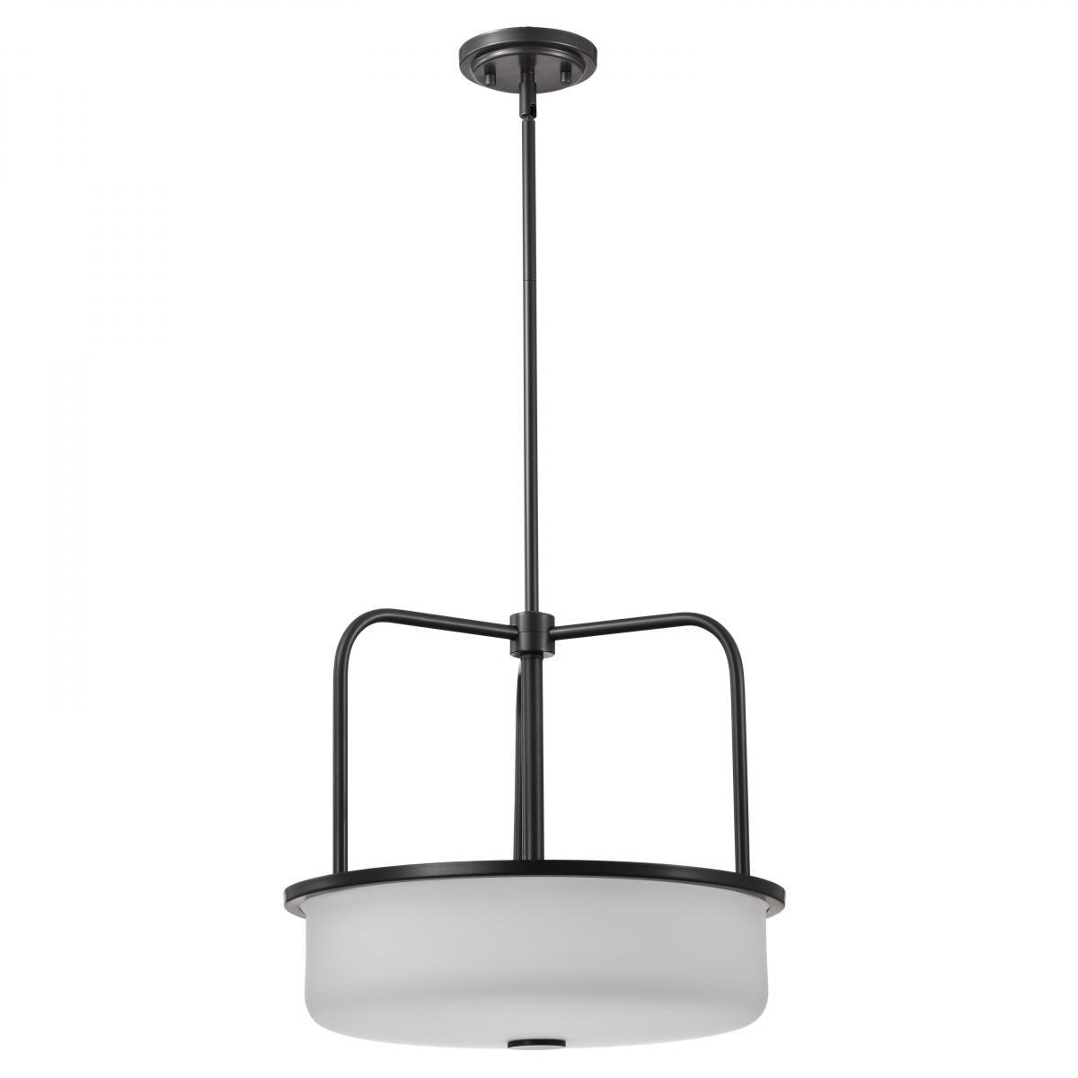 Warren 17" 3 Lights Pendant Light, Gun Metal Finish - Bees Lighting