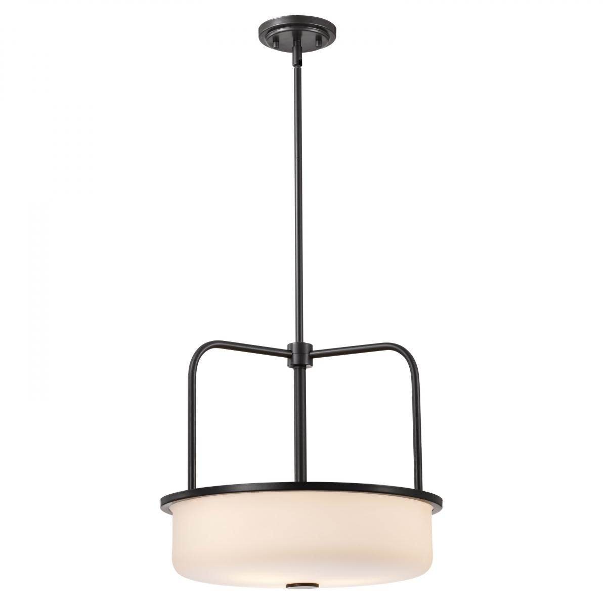 Warren 17" 3 Lights Pendant Light, Gun Metal Finish - Bees Lighting