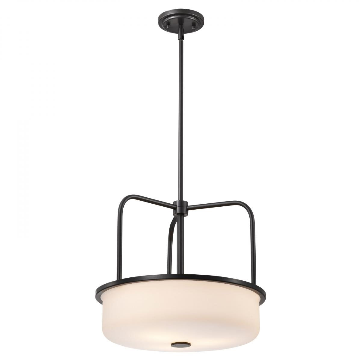 Warren 17" 3 Lights Pendant Light, Gun Metal Finish - Bees Lighting