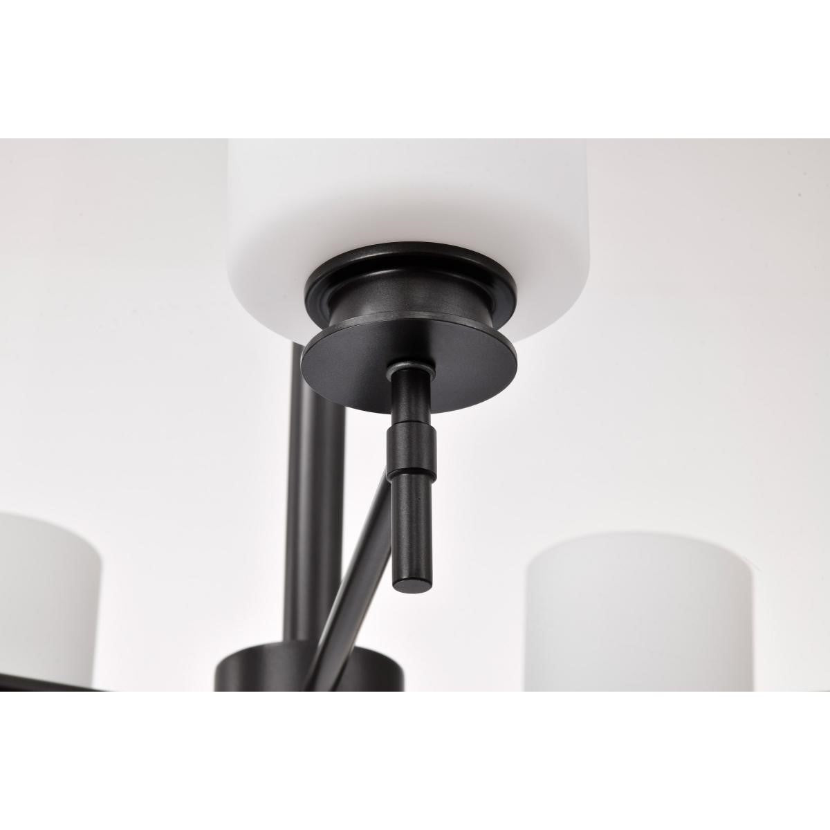 Warren 28" 5 Lights Chandelier, Gun Metal Finish - Bees Lighting