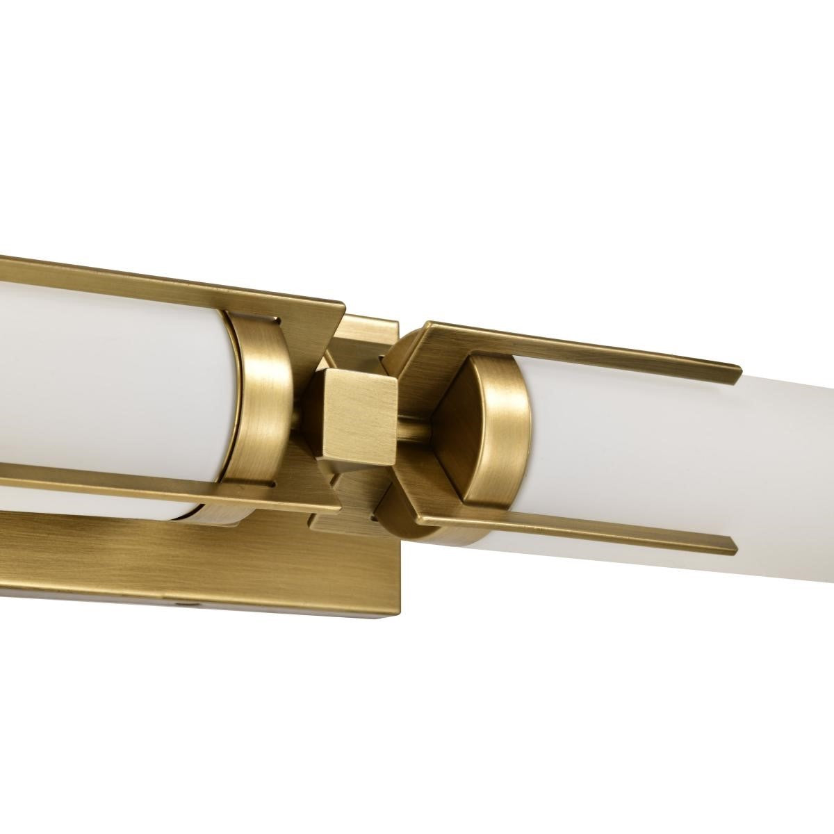 Roselle 24" 2 Light Vanity Light, White Glass - Bees Lighting