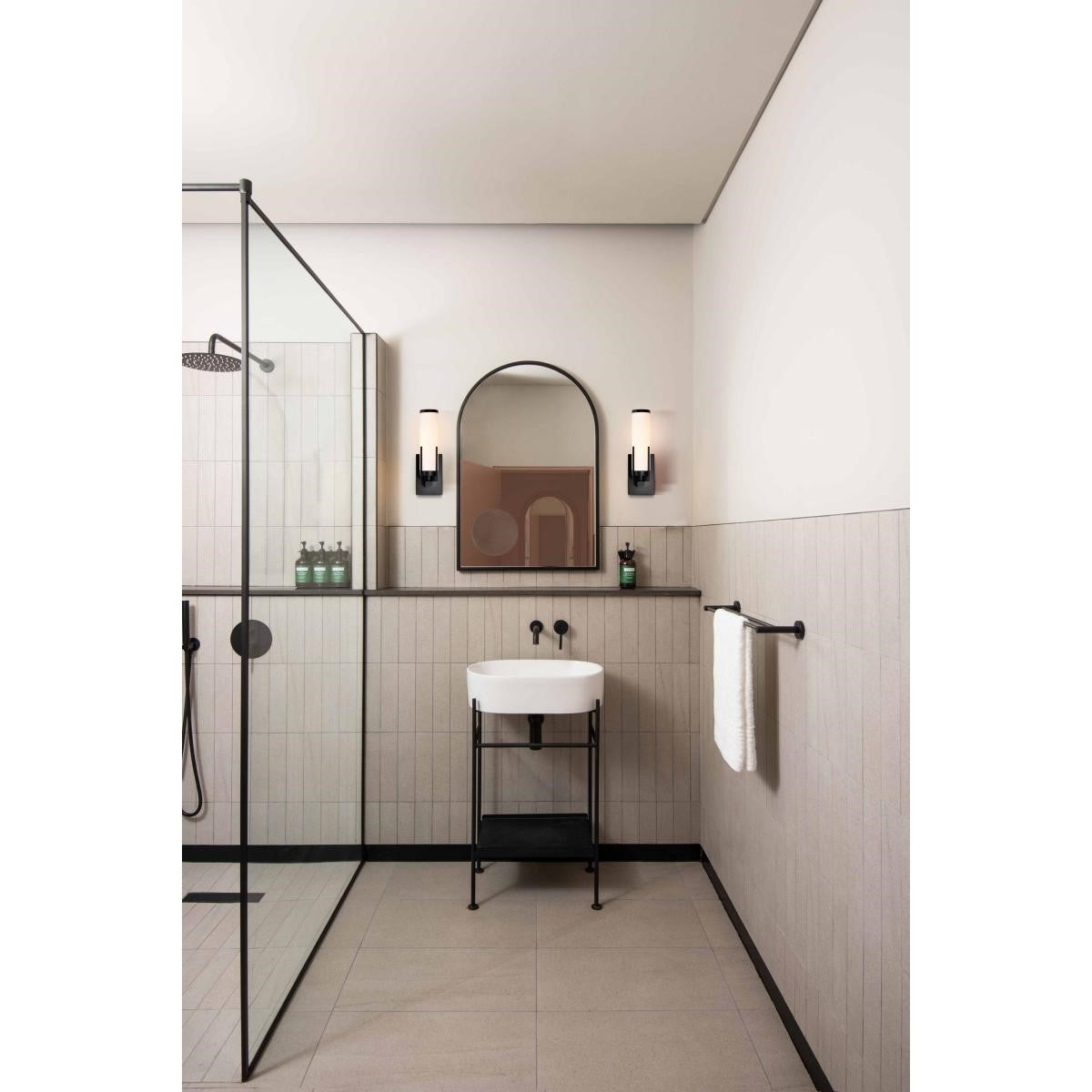 Roselle 14" Bathroom Vanity Light, Matte Black Finish - Bees Lighting
