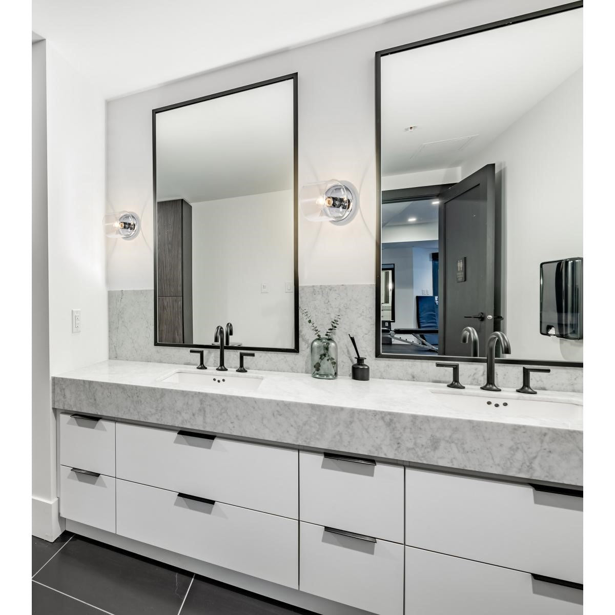 Marlowe 5" Bathroom Vanity Light, Polished Nickel Finish - Bees Lighting