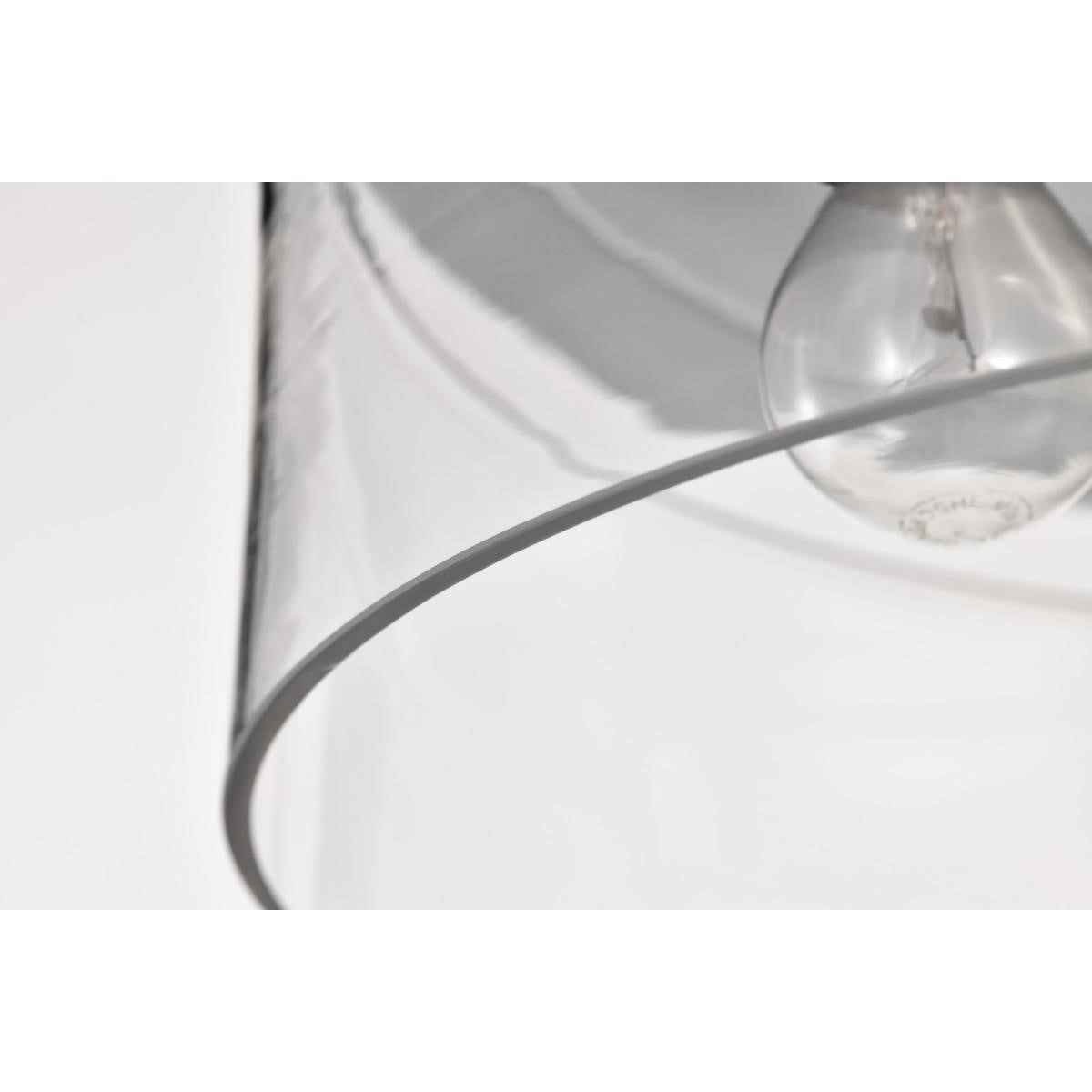 Marlowe 15" 3 Lights Flush Mount Light, Polished Nickel Finish - Bees Lighting