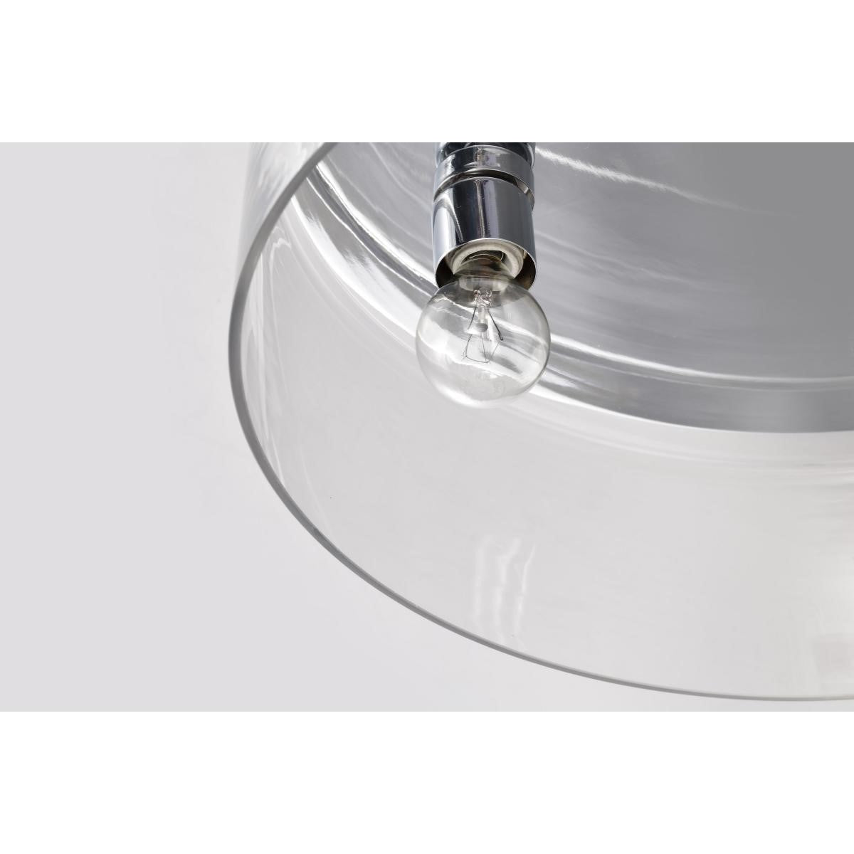 Marlowe 15" 3 Lights Flush Mount Light, Polished Nickel Finish - Bees Lighting