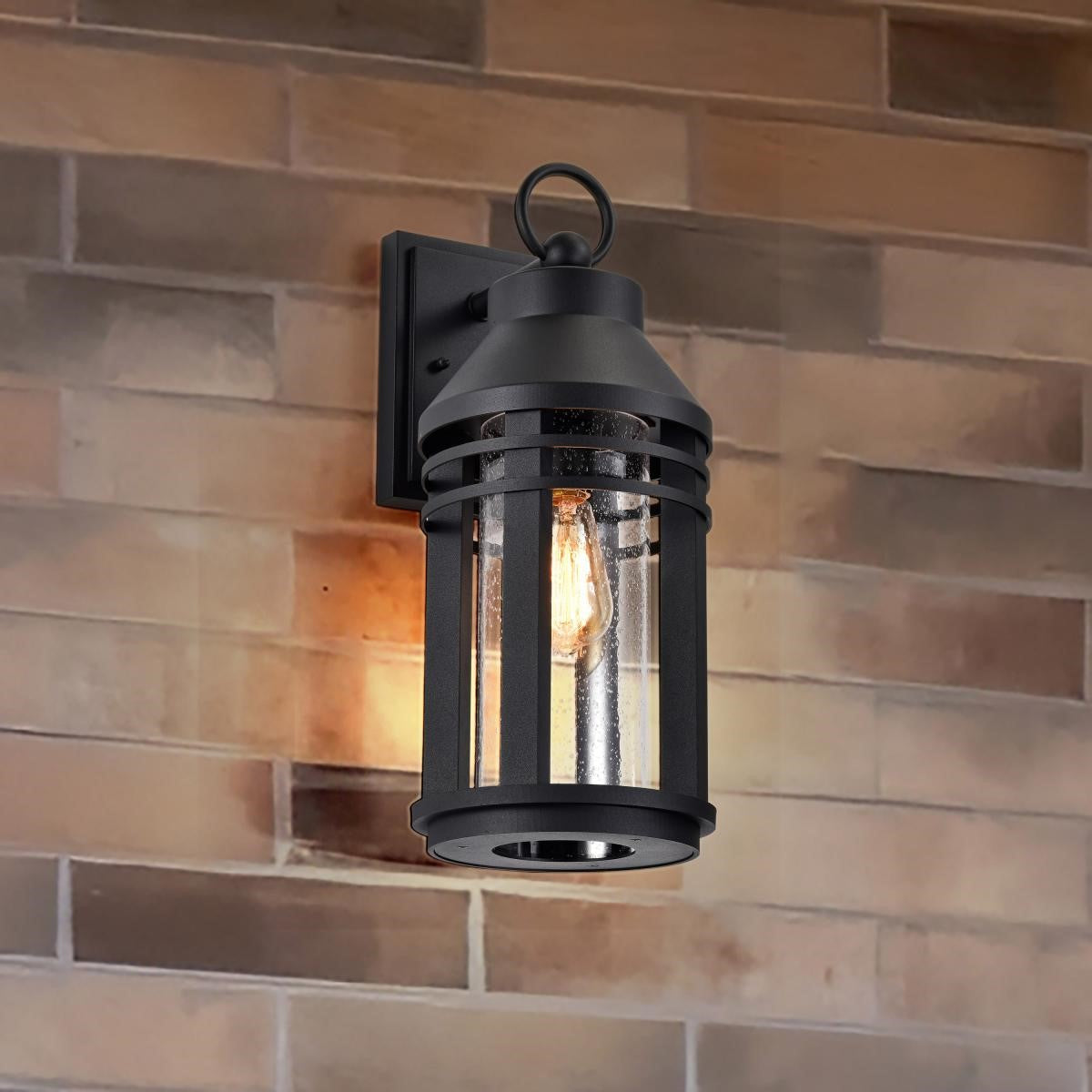 Wilton 20" Outdoor Wall Light, Matte Black Finish - Bees Lighting