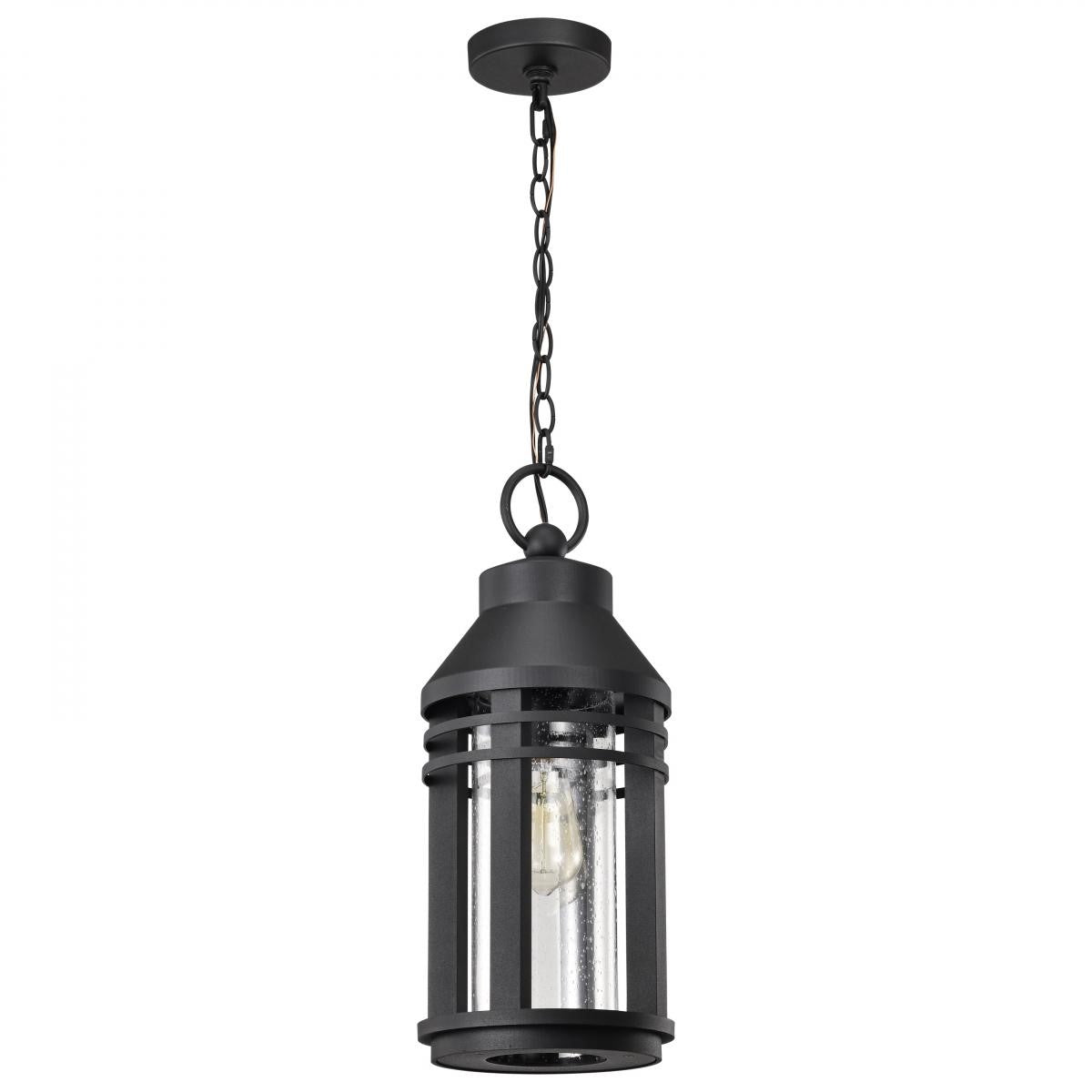 Wilton 20" Outdoor Hanging Light, Matte Black Finish - Bees Lighting