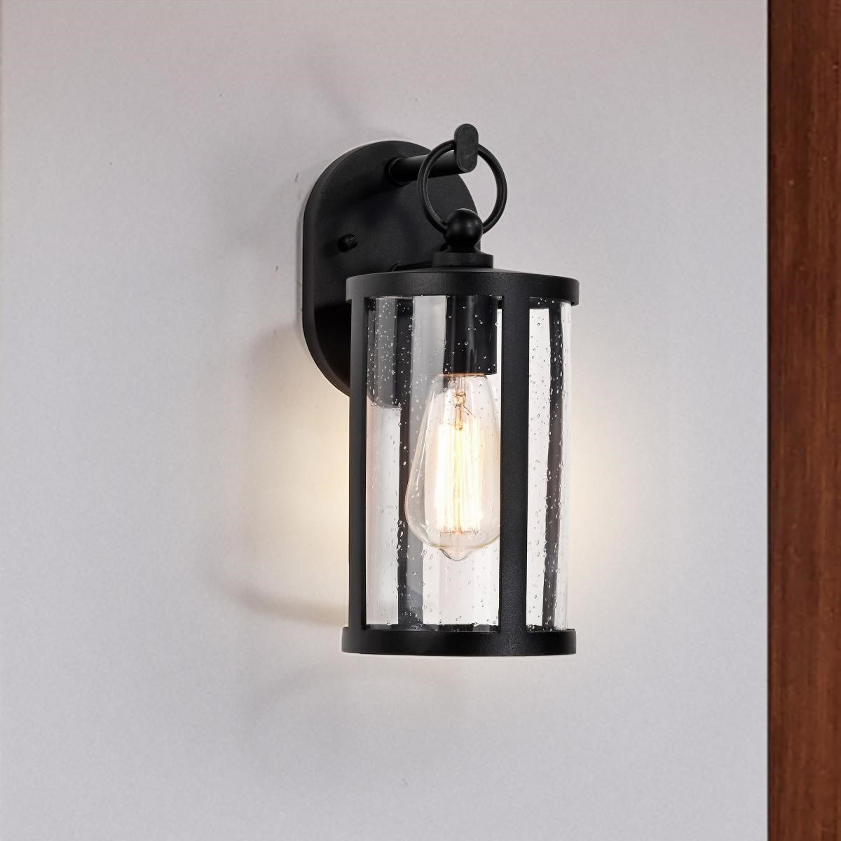 Broadstone 12" Outdoor Wall Light, Matte Black Finish - Bees Lighting