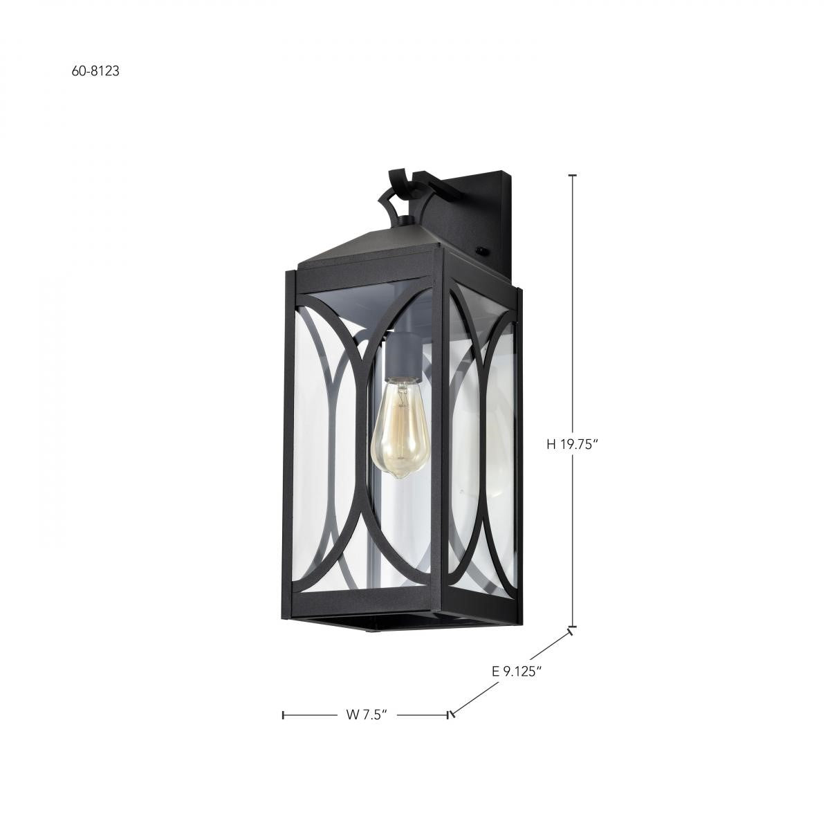 Oaklyn 21" Outdoor Wall Light, Matte Black Finish - Bees Lighting