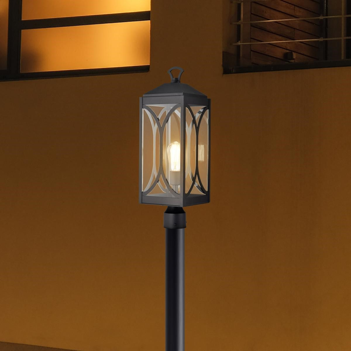Oaklyn 23" Lamp Post, Matte Black Finish - Bees Lighting