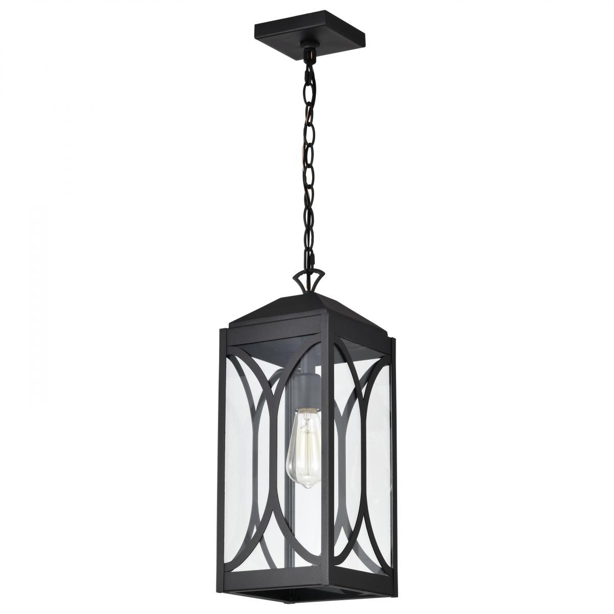 Oaklyn 19" Outdoor Hanging Light, Matte Black Finish - Bees Lighting