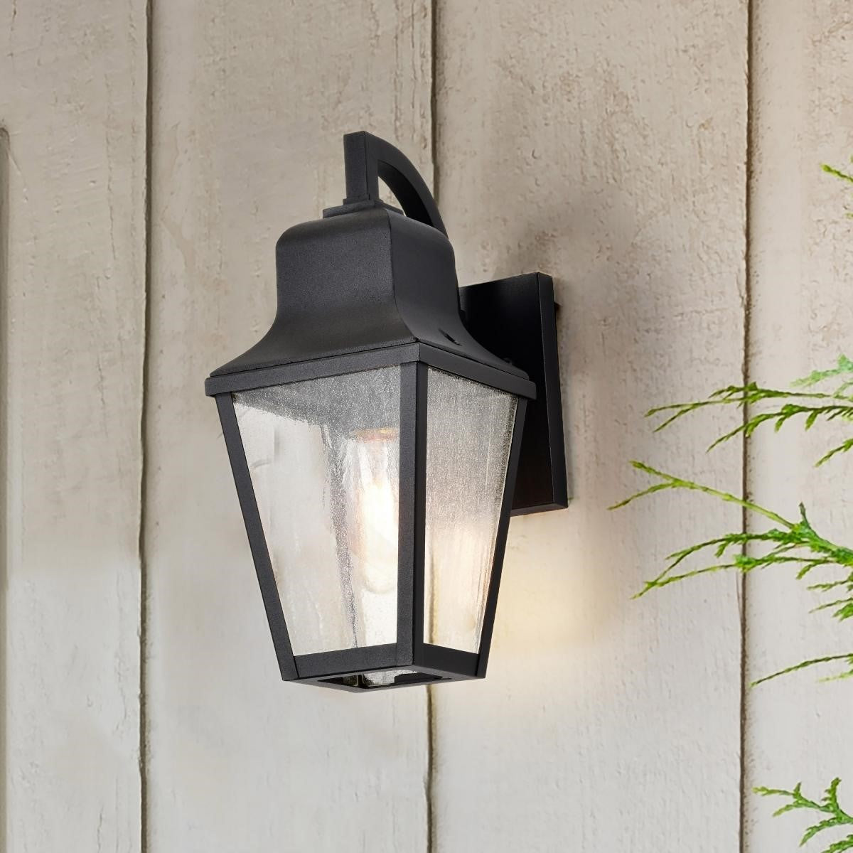 Lawrence 14" Outdoor Wall Light, Matte Black Finish - Bees Lighting