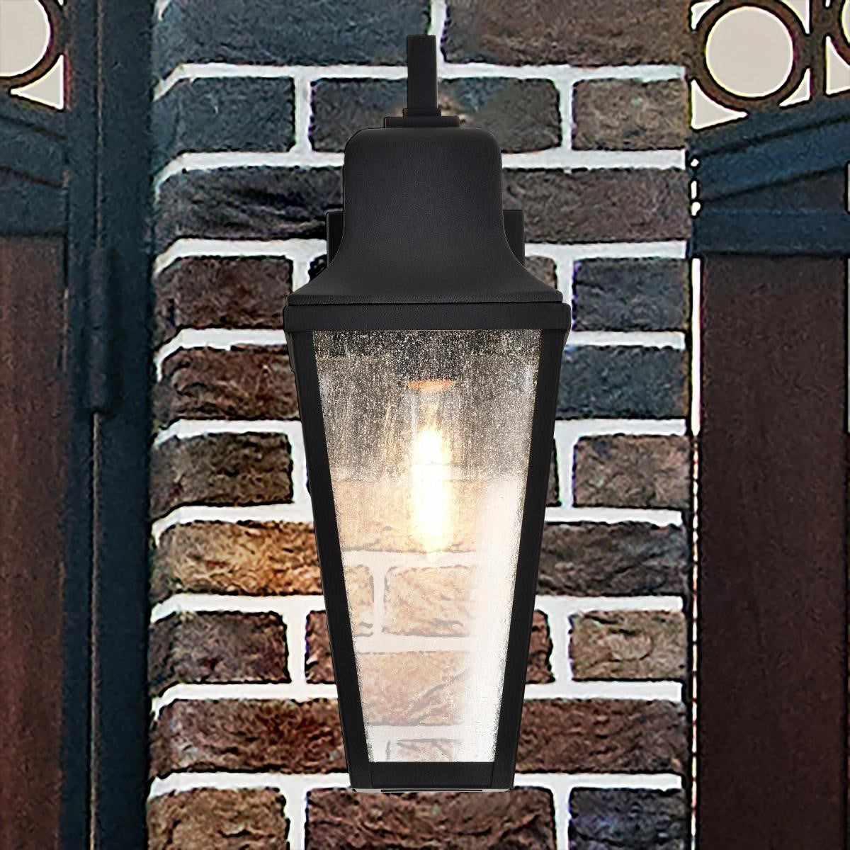 Lawrence 17" Outdoor Wall Light, Matte Black Finish - Bees Lighting