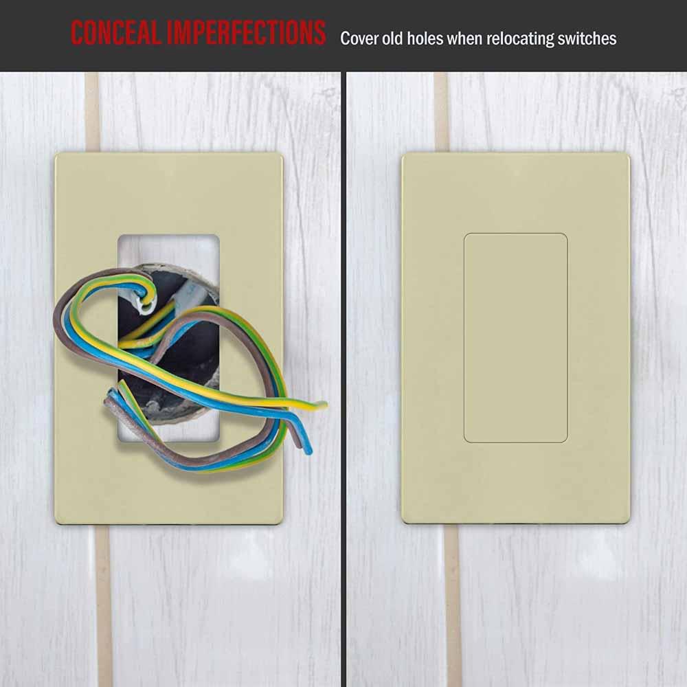 Blank Decorator Wall Plate Insert, Ivory - Bees Lighting