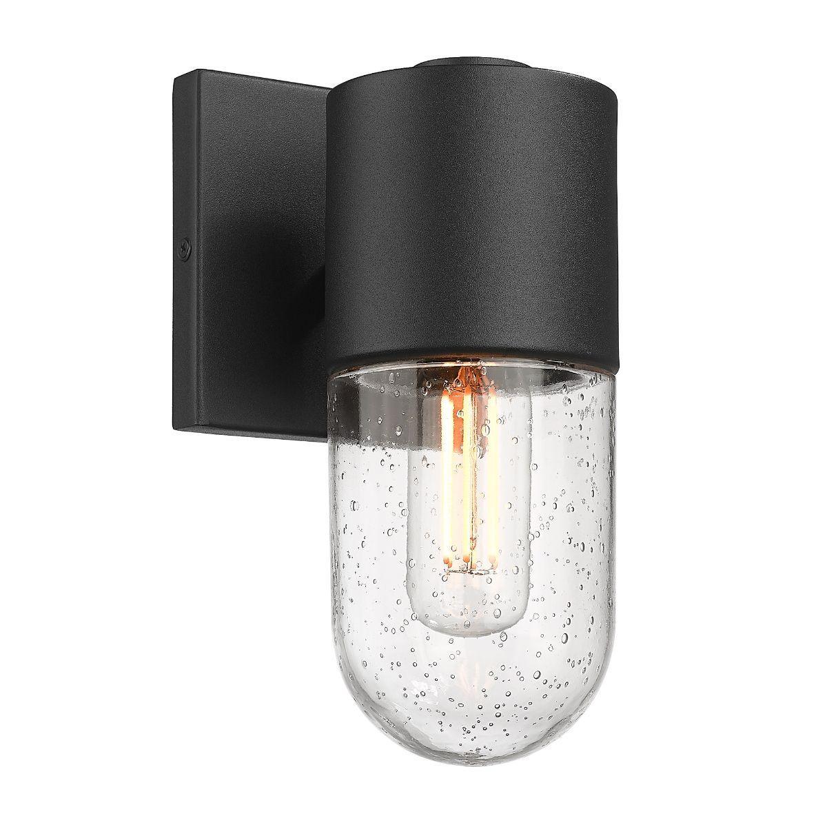 Ezra 10 in. Outdoor Wall Sconce Black Finish