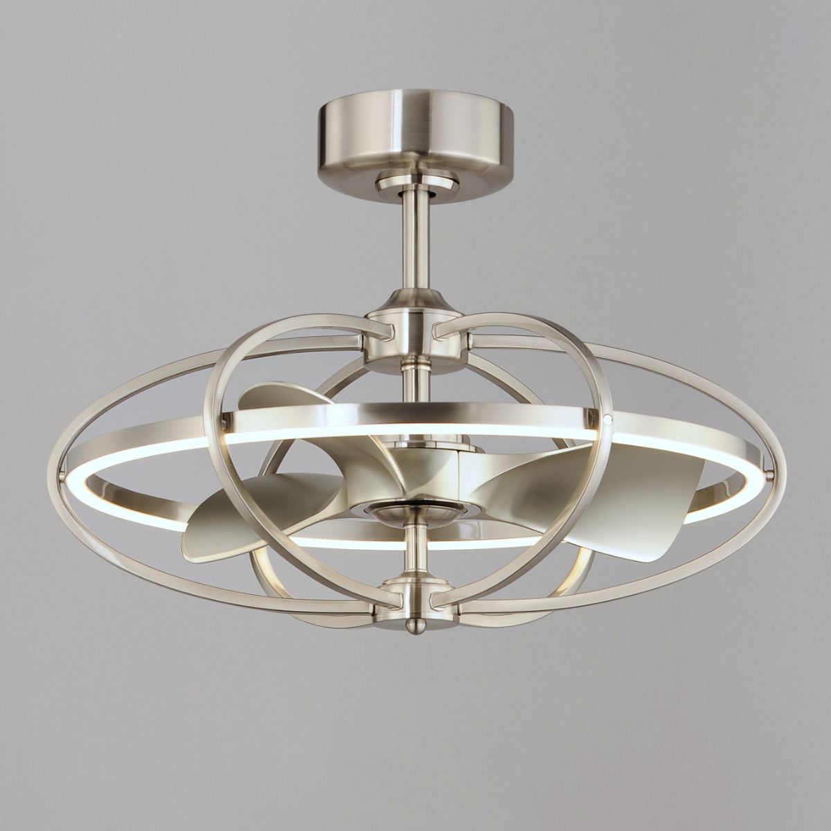 Corona Wifi-Enabled LED Fandelight 28 Inch Nickel Finish