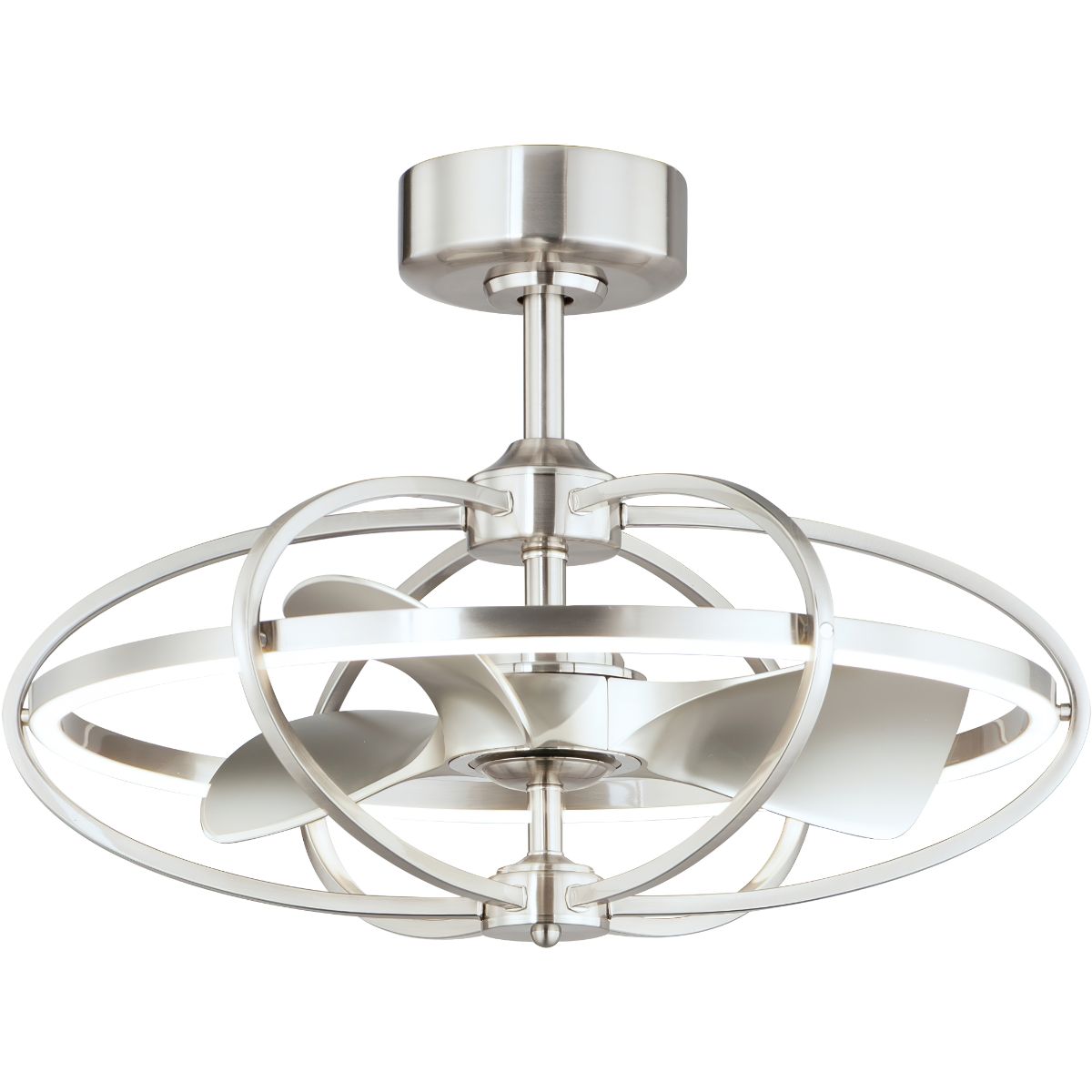 Corona Wifi-Enabled LED Fandelight 28 Inch Nickel Finish