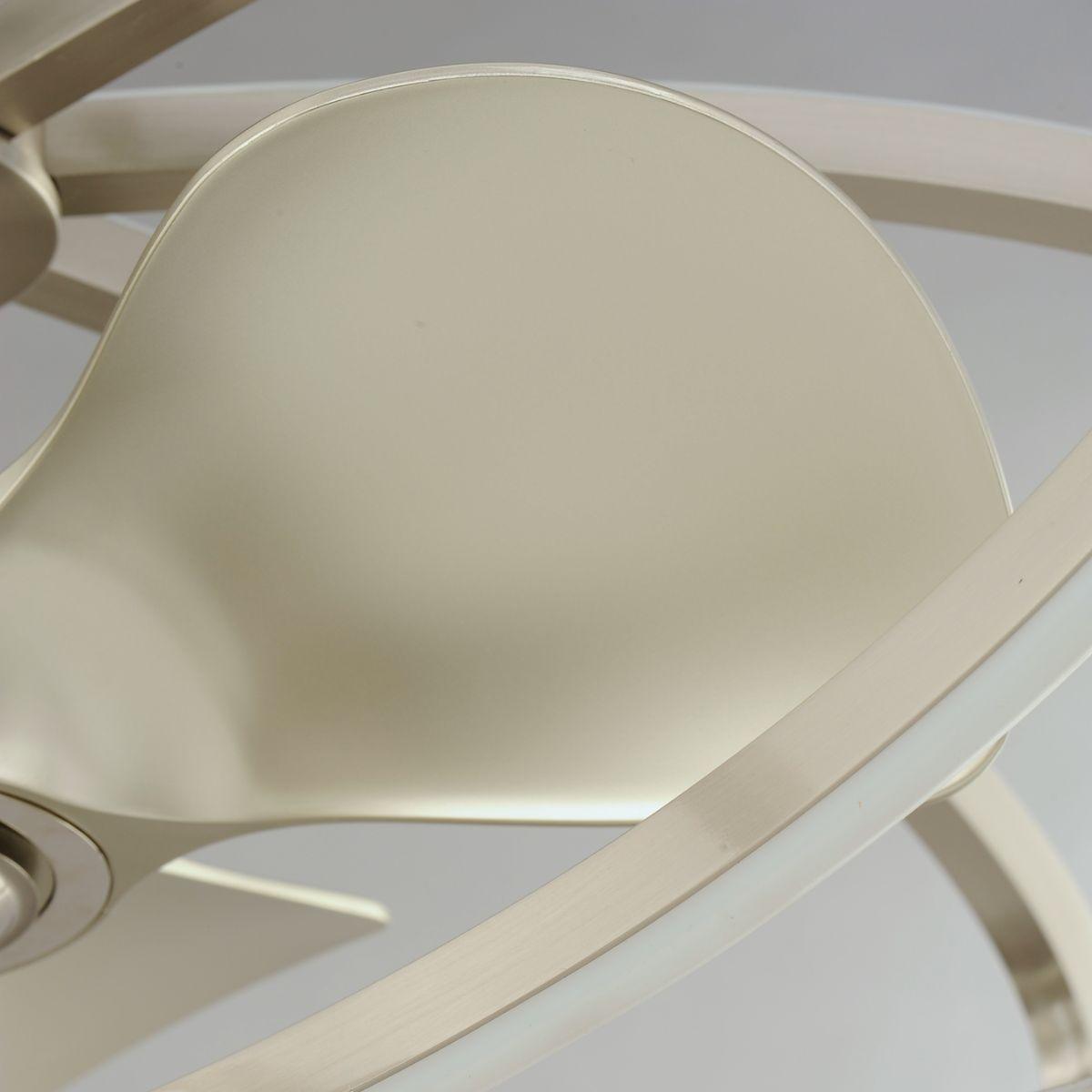 Solstice 8-Light Wifi-Enabled LED Fandelight 34 Inch Satin Nickel Finish - Bees Lighting