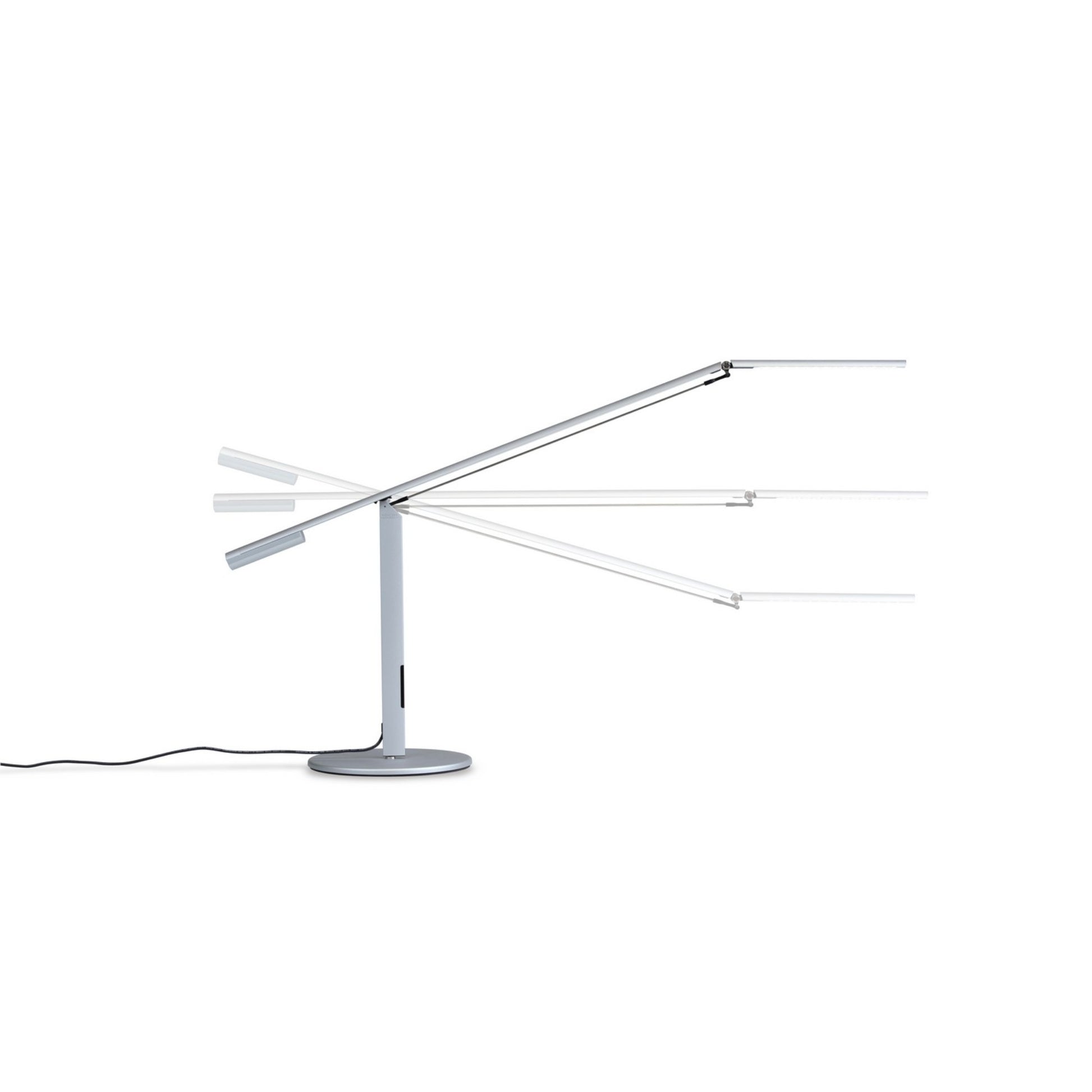 Equo Chrome Contemporary LED Desk Lamp with Neutral White Light Color - Bees Lighting