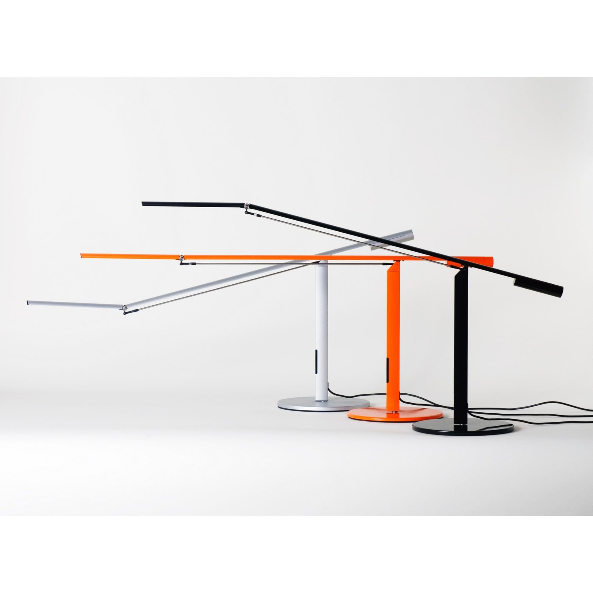 Equo Chrome Contemporary LED Desk Lamp with Neutral White Light Color - Bees Lighting