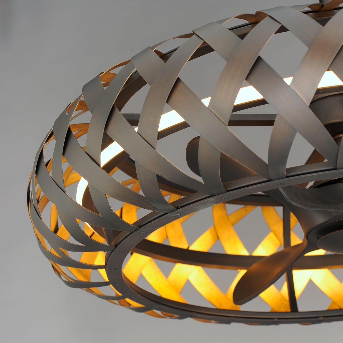 Weave Wifi-Enabled LED Fandelight 33 Inch Bronze Gilt and Gold Finish - Bees Lighting