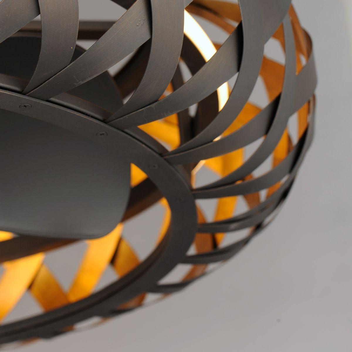 Weave Wifi-Enabled LED Fandelight 33 Inch Bronze Gilt and Gold Finish - Bees Lighting