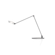 Mosso Pro Silver Contemporary LED Desk Lamp with Table Base and USB Port - Bees Lighting