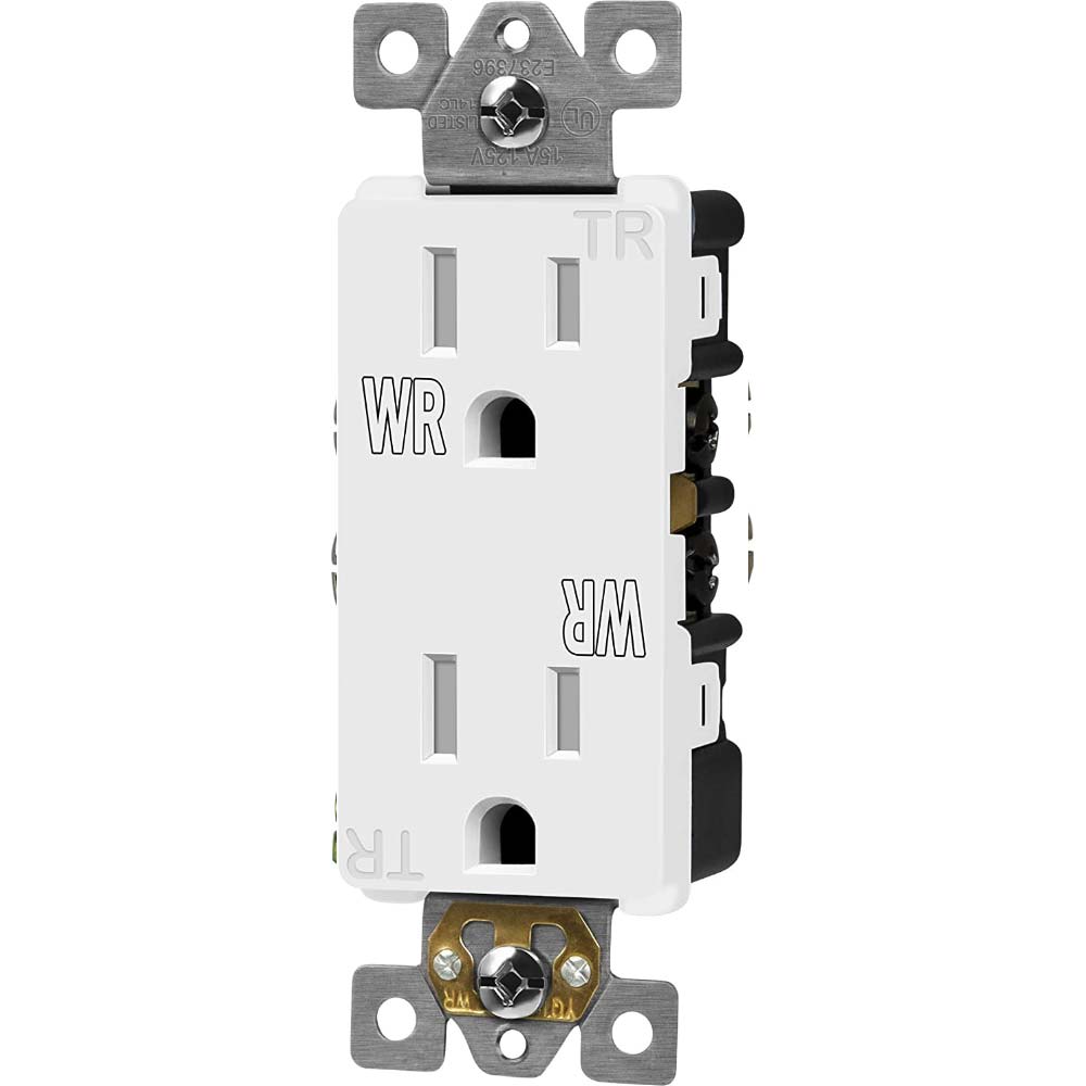 15 Amp Duplex Outlet Tamper and Weather-Resistant